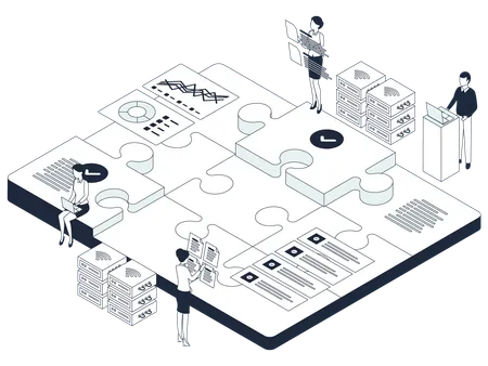 Illustration de la catégorie Business Intelligence