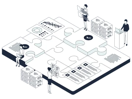 Illustration de la catégorie Business Intelligence